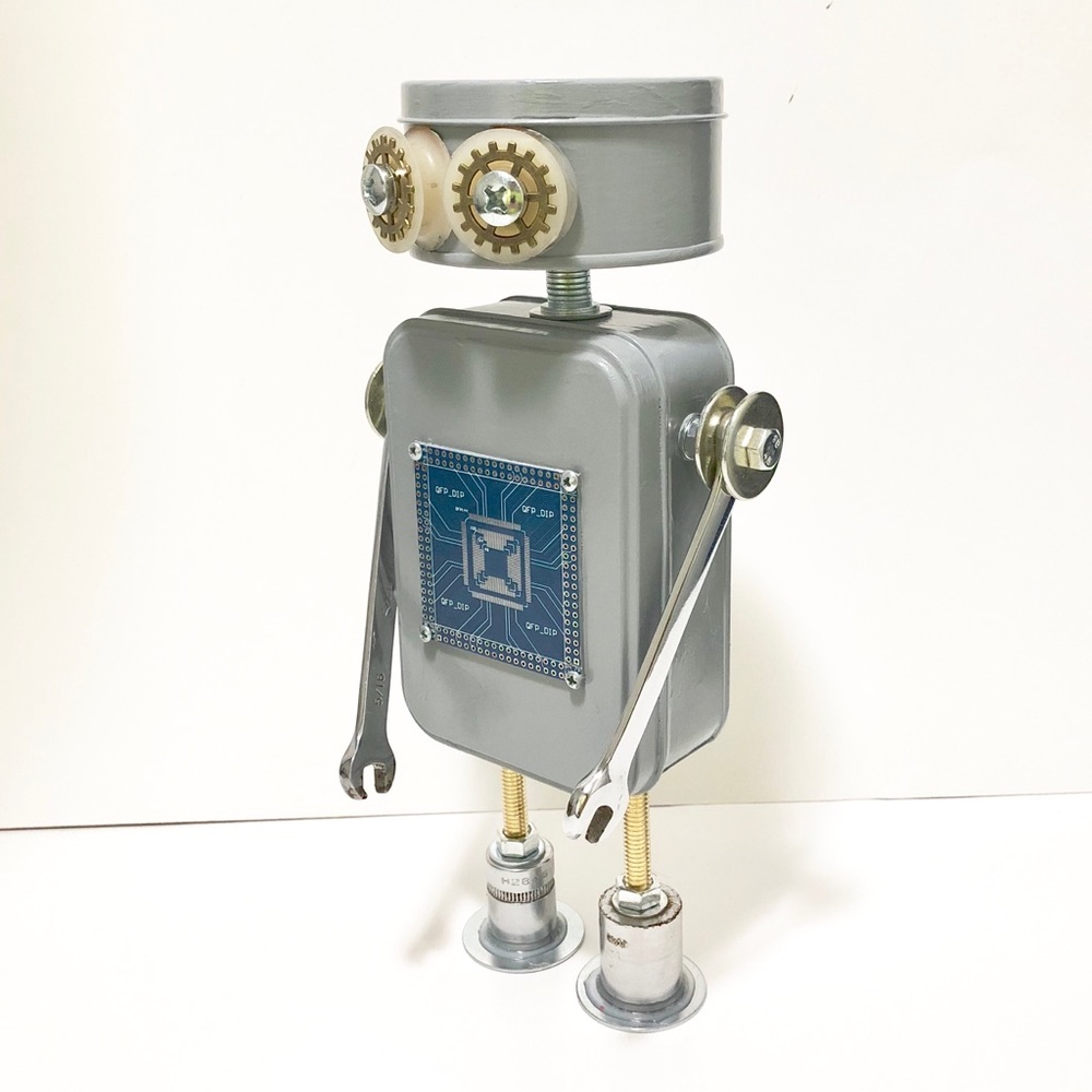 Found Objects Robot Sculpture - image 1